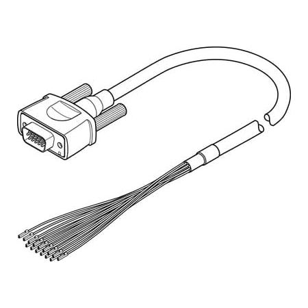 Festo Control Cable NEBC-S1H15-E-5.0-N-LE15 NEBC-S1H15-E-5.0-N-LE15